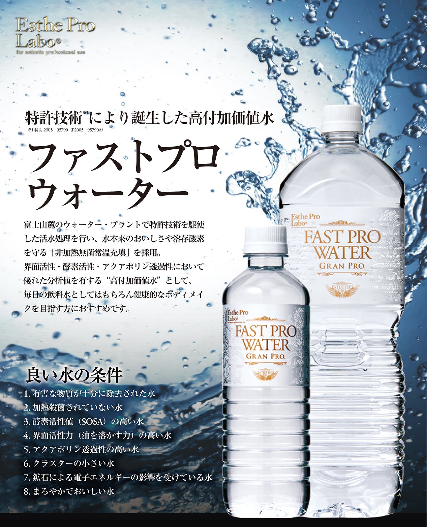 【500ml×48本】エステプロラボ ファストプロウォーター グランプロ